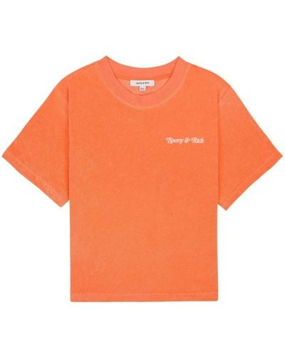 Sporty & Rich T-shirt NY Tennis Club - Arancione