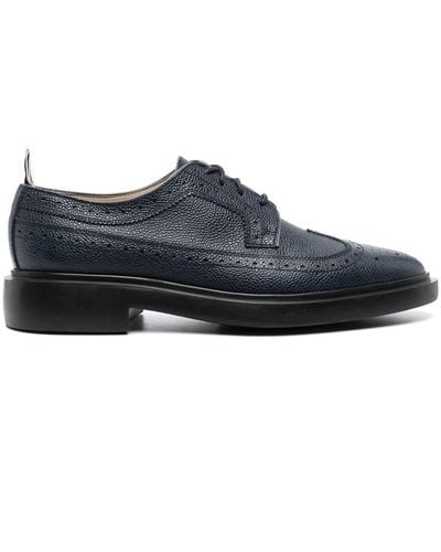 Thom Browne Lace-up Leather Brogue - Blue