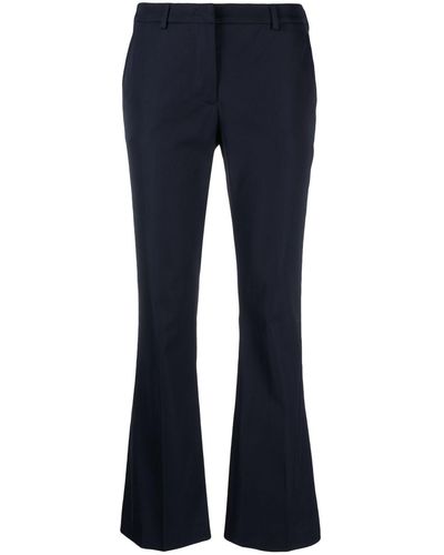 PT Torino Flared Concealed-fastening Trousers - Blue