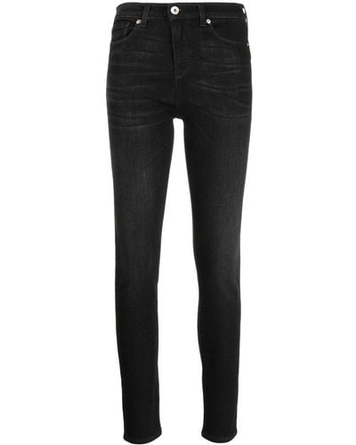 Emporio Armani Mid-rise Skinny Jeans - Black