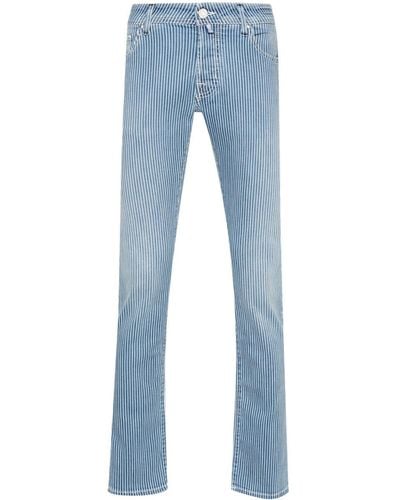 Jacob Cohen Nick Striped Jeans - Blauw