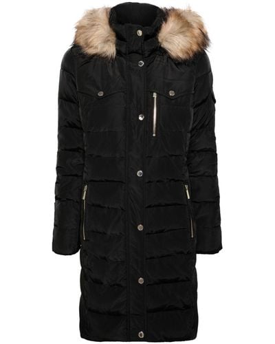 MICHAEL Michael Kors Hooded Puffer Coat - Black