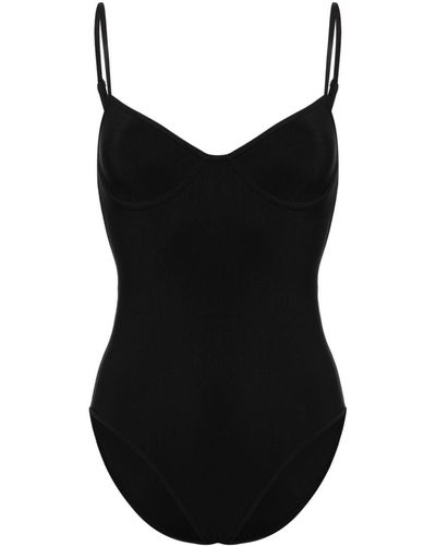 Totême Underwire Half-cup Swimsuit - Black