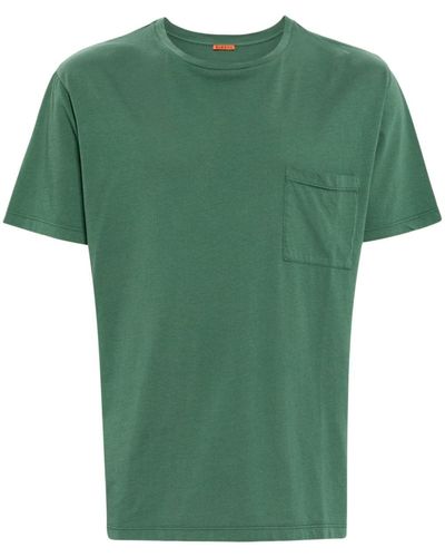 Barena Katoenen T-shirt Met Opgestikte Zak - Groen