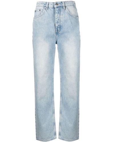 Ksubi High-Waist-Jeans mit geradem Bein - Blau