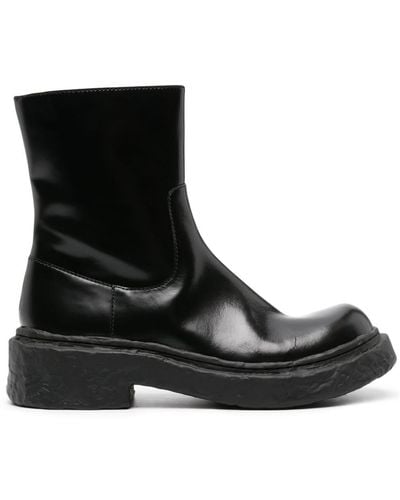 Camper Vámonos Leather Ankle Boots - Black