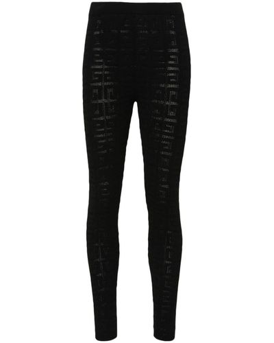 Givenchy Pantalones de punto con motivo 4G - Negro