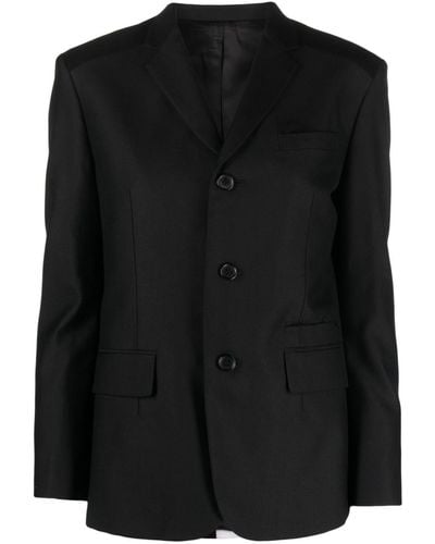 Undercover Bead-appliqué Wool Blend Blazer - Black