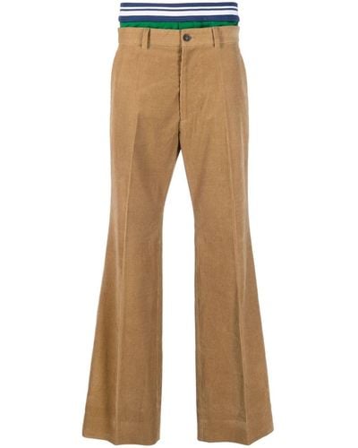 DSquared² Double-waistband Corduroy Pants - Brown