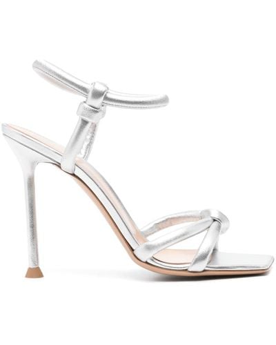 Gianvito Rossi Juno 110mm leather sandals - Weiß