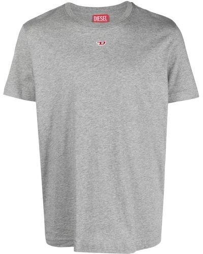 DIESEL Logo Patch T-shirt - Gray