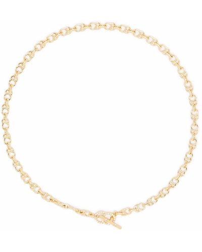 COURBET 18kt Recycled Yellow Gold Celeste Laboratory-grown Diamond Chain Necklace - White