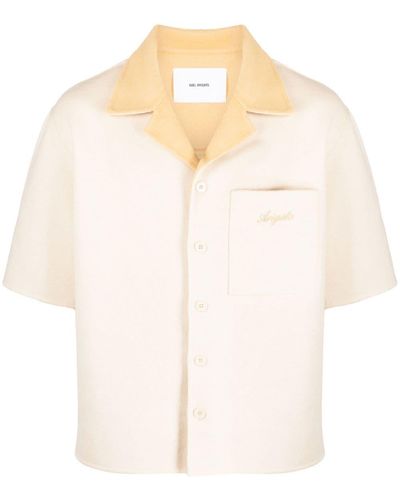 Axel Arigato Logo-embroidered Knitted Shirt - White