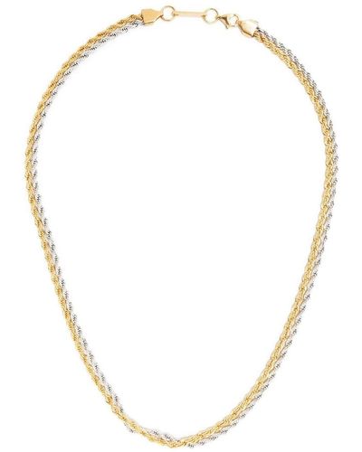 DARKAI Layered Twist-chain Necklace - White