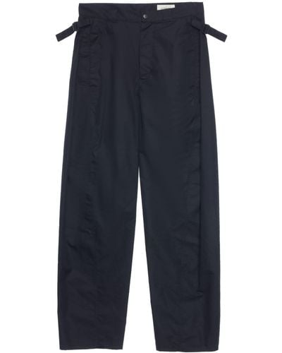 Lemaire Mid-rise Straight-leg Trousers - Blue