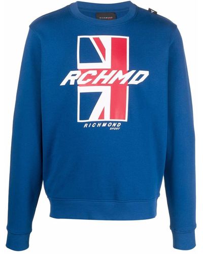 John Richmond ロゴ スウェットシャツ - ブルー