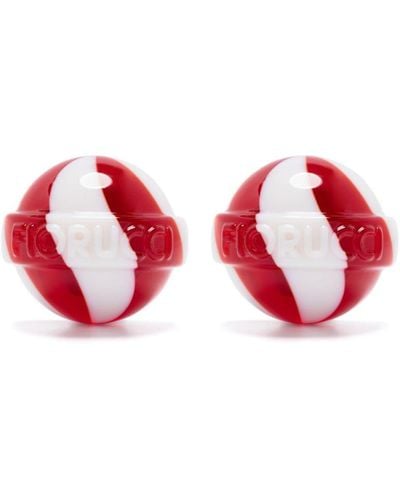 Fiorucci Lollipop Clip-on Earrings - Red