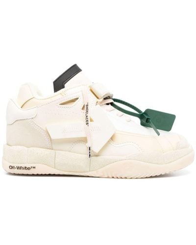 Off-White c/o Virgil Abloh Puzzle Couture Sneakers Met Panelen - Naturel