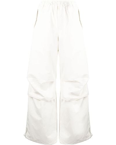 JNBY Pantalones anchos con detalle fruncido - Blanco
