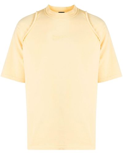Jacquemus 'camargue' T-shirt With Logo, - Natural