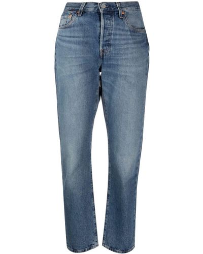 Levi's 501 High-rise Straight-leg Jeans - Blue