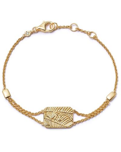 Astley Clarke 18kt Recycled Gold Vermeil Terra Grace Locket Bracelet - Metallic