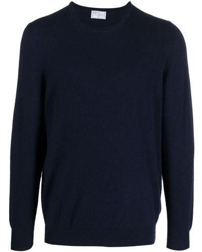 Fedeli Crew-neck Cashmere Sweater - Blue