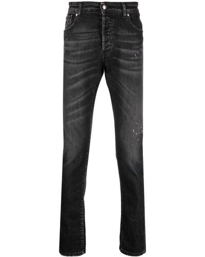 John Richmond Low-rise Slim-cut Jeans - Black