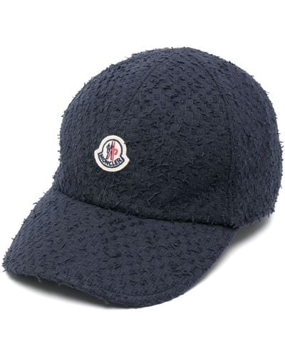 Moncler Tweed Baseball Cap - Blue