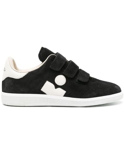 Isabel Marant Beth Sneakers Met Klittenband - Zwart