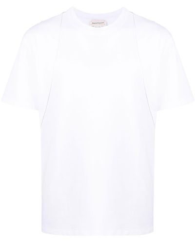 Alexander McQueen パネル Tシャツ - ホワイト