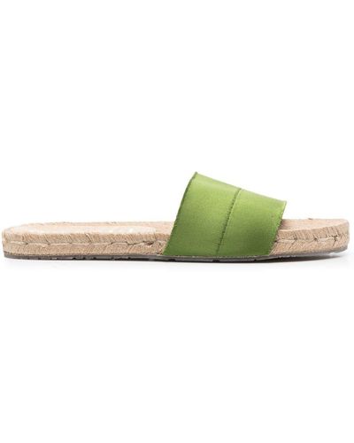 Pedro Garcia Colour-block Slide Sandals - Green