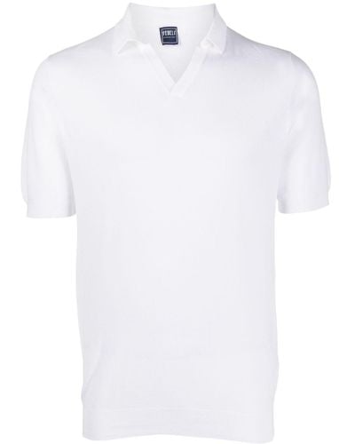 Fedeli Klassisches Poloshirt - Weiß