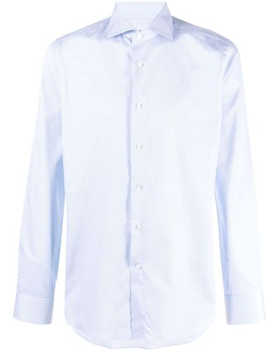 Canali Long-sleeve Cotton Shirt - White