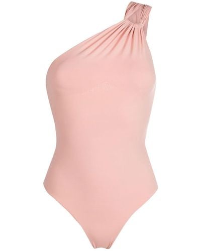 Clube Bossa One-shoulder Swimsuit - Pink