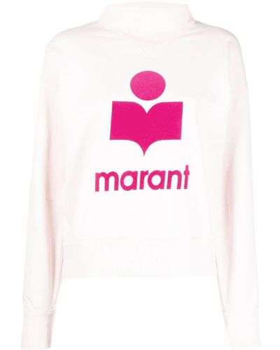 Isabel Marant Moby Logo-print Sweatshirt - Pink