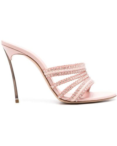 Casadei Limelight 100mm Mules - Pink