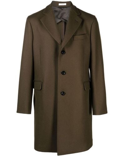 Boglioli Manteau en laine à simple boutonnage - Vert