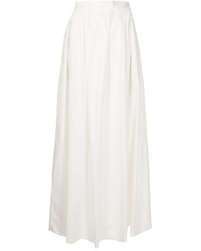 Adriana Degreas Fully-pleated High-waist Skirt - White