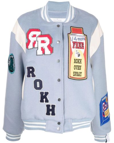 ROKH ボンバージャケット - ブルー