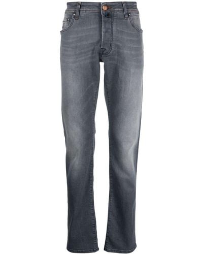 Jacob Cohen Low-rise Straight-leg Jeans - Blue