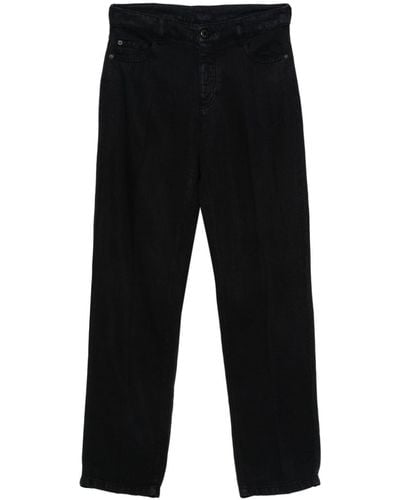 Emporio Armani Asv J04 Straight Trousers - Black