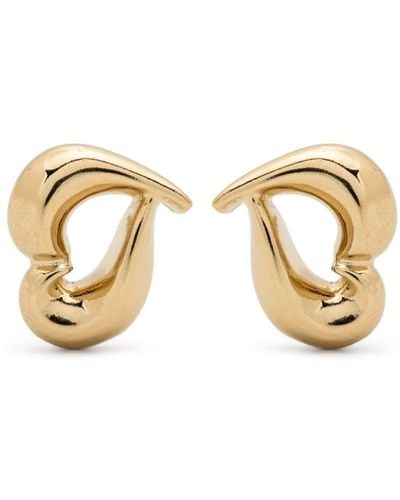 Annelise Michelson Amor Xs Heart-motif Earrings - Metallic