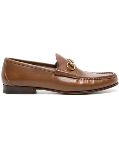 Gucci Horsebit 1953 Leather Loafers - Brown