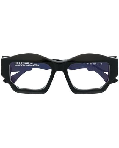Kuboraum オーバーサイズ スクエア眼鏡フレーム - ブルー