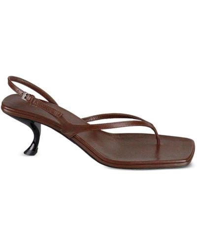 The Row Constance 55mm Slingback Sandals - ブラウン