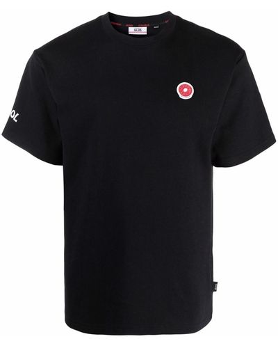 Gcds T-shirt à patch logo - Noir