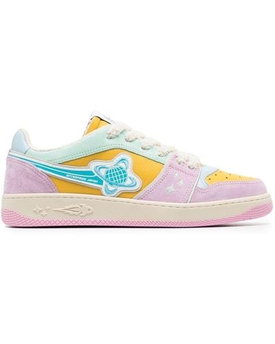 ENTERPRISE JAPAN Panelled Low-top Trainers - Pink