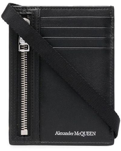 Alexander McQueen Portacarte rettangolare - Nero