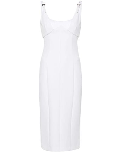 Versace バロックバックル ドレス - ホワイト